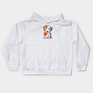 Dalmatian I Love You More Than Pumpkin Spice Kids Hoodie